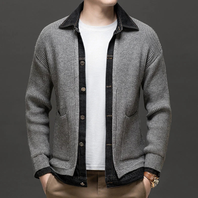 Men's Wool Cardigan | Relaxed Fit Button-Up Layer for Autumn 4