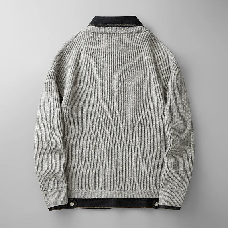 Men's Wool Cardigan | Relaxed Fit Button-Up Layer for Autumn 7